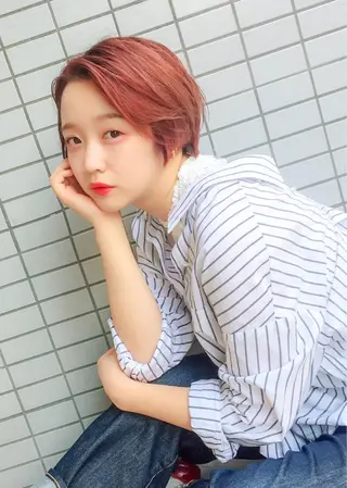 ショート カラー ヘアアレンジ 美艶ボブ 石井一成のヘアスタイル