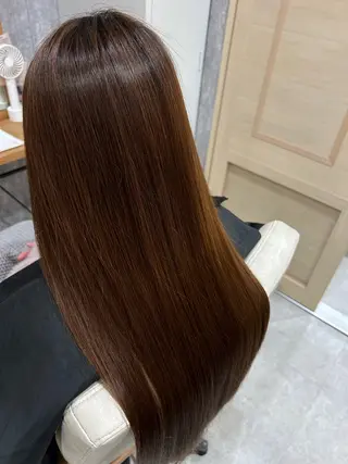 ロング カラー 似合わせ 顔周りYUUGAのヘアスタイル