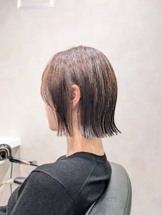 ミディアム カラー 髪質改善/ 上村旺武のヘアスタイル