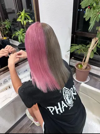 ミディアム カラー 鍵 魁斗のヘアスタイル