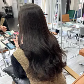 ロング カラー ヘアアレンジ ブリーチなしカラー /新百合ヶ丘/安形翔のヘアスタイル