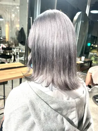 ミディアム カラー ヘアアレンジ ネイル 🌈インナーカラー ‘ショウマ’🌈のヘアスタイル