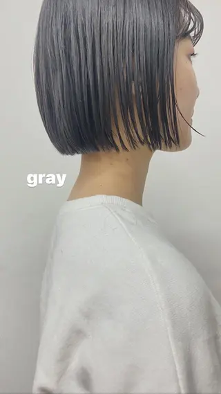 ショート カラー ヘアアレンジ ニュアンスヘア🌔 nanakoのヘアスタイル