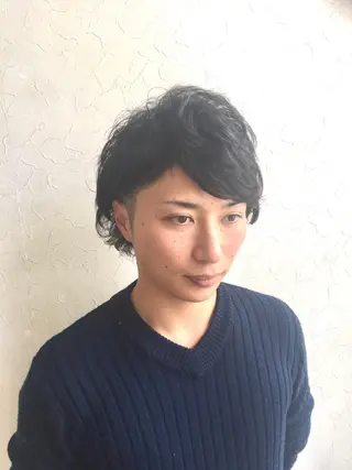 ショート パーマ メンズ メンズ指名多数!! SiLO 田島のヘアスタイル