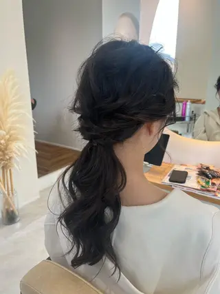 ロング 加藤 明香里のヘアスタイル