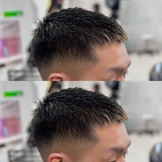 ショート カラー パーマ メンズ 泰成/メンズ特化/ フェード/ツイスパのヘアスタイル