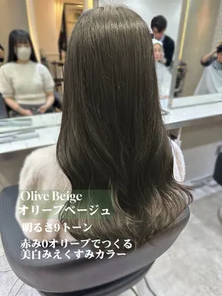 ロング カラー ミディアムレイヤー 添田晃基のヘアスタイル