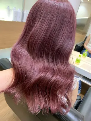 セミロング カラー 薄田 珠美のヘアスタイル