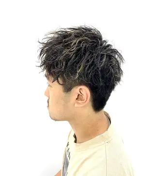 カラー パーマ メンズ 柏メンズカットパーマ NO.1タイチのヘアスタイル