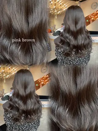 セミロング カラー りん 🎀韓国スタイルのヘアスタイル