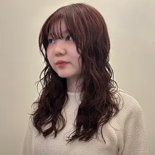 ロング カラー MUKU リカのヘアスタイル