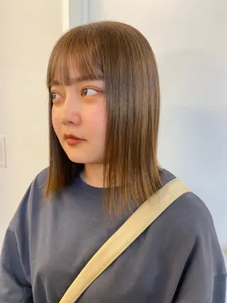 ミディアム カラー ichika/福岡 /透明感カラー🤎のヘアスタイル