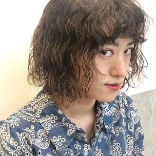 ミディアム カラー パーマ ヘアアレンジ キッズ stylist 🌸 kana.のヘアスタイル