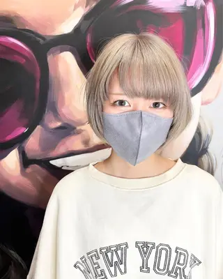 ロング カラー パーマ ヘアアレンジ メンズ キッズ ネイル アイブロウ 久木原 ゆりのヘアスタイル