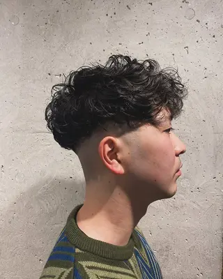 ショート パーマ メンズ 髪質改善/透明感 OAK兵庫のヘアスタイル