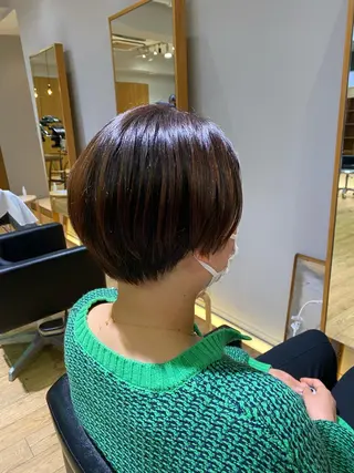 ショート 大人可愛い♡コテ巻き パーマ🌼杉田 萌恵のヘアスタイル
