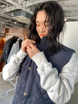 セミロング カラー パーマ Hayashi Shioriのヘアスタイル