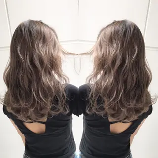 セミロング カラー ヘアアレンジ 縮毛矯正 髪質改善寺坂雄飛💐のヘアスタイル
