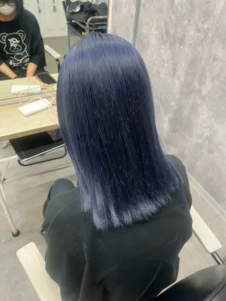 セミロング カラー サトウ ユメリのヘアスタイル