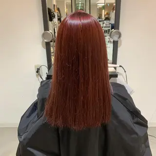セミロング カラー 天野 瑠真のヘアスタイル
