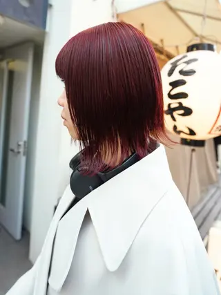 カラー 原田 朱里のヘアスタイル