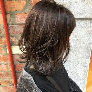 ミディアム カラー 髪質改善/艶髪 やまなかのヘアスタイル