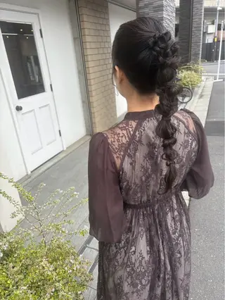 ロング ヘアアレンジ 美髪× ヘアセット✨Araiのヘアスタイル