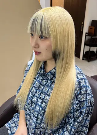 ロング カラー 阪神尼崎駅徒歩2分 半個室サロン　小田稔のヘアスタイル