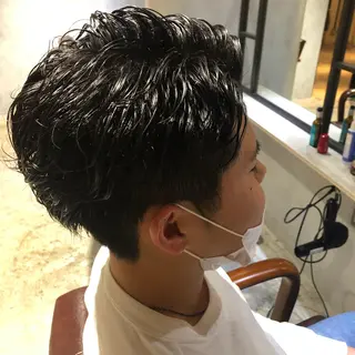 カラー パーマ メンズ 🤎艶髪×透明感🤎 【𝙔𝙐𝙕𝙐】のヘアスタイル