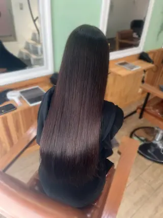 ロング カラー saaya💙 ブリーチなしカラーのヘアスタイル