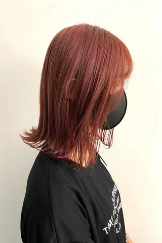 ミディアム ハッシュカット /レイヤー/大阪中津のヘアスタイル
