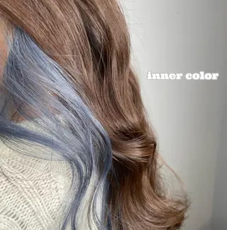 セミロング カラー ヘアアレンジ 二ヶ月綺麗なデザイン カット/星野六三四のヘアスタイル