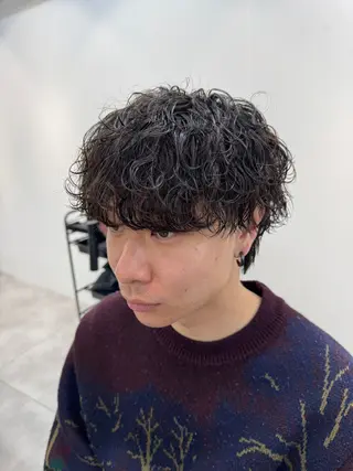 パーマ メンズ 大宮メンズ特化/パー マ職人/小川藍人のヘアスタイル