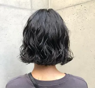ショート パーマ ロングパーマ木村 ボブパーマのヘアスタイル