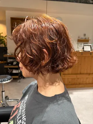 ミディアム カラー パーマ iroha/ n.w.h🎀のヘアスタイル