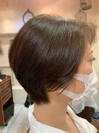 ショート メンズ／パーマ ／レディース髪質改善のヘアスタイル
