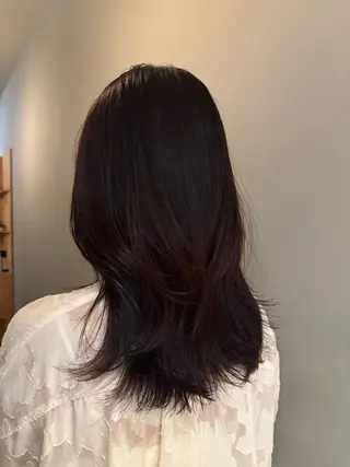 ミディアム 似合わせ透明感カラー ／emiのヘアスタイル