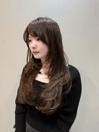 ロング 赤池 日菜子のヘアスタイル