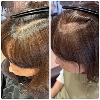 ミディアム AVANCE.西宮北口所属・白髪ぼかし/髪質改善 梅原響輝のヘアスタイル