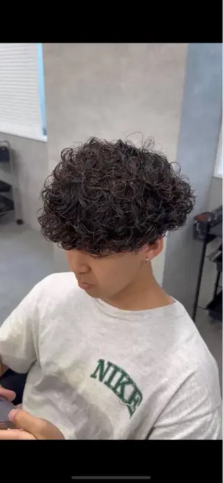ショート パーマ メンズ トレンド🔥メンズ 特化⚡️網野裕希のヘアスタイル