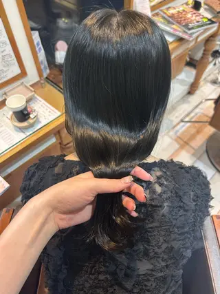 ミディアム カラー Rion/渋谷 /ブリーチなしカラーのヘアスタイル