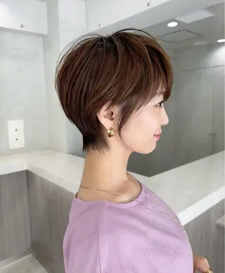 ショート 艶カラー/ヘアセット 着付け　ふうか　渋谷のヘアスタイル