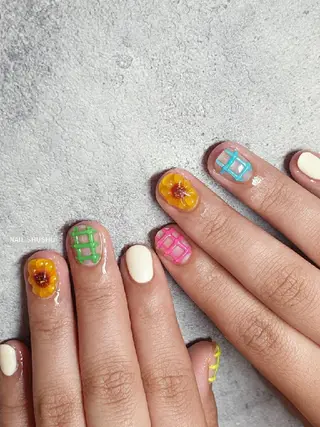 ネイル 3dパーツ/流行り 👧shushu❤️のネイルデザイン