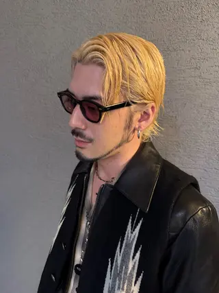 ショート 山影✨バレイヤージュ ハイライト✨メンズ◎のヘアスタイル