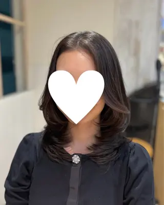 ミディアム レイヤーカット✂️/ 新宿/Amiのヘアスタイル