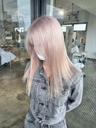 ミディアム カラー 💫miyu💫デザ インカラー/アレンジのヘアスタイル