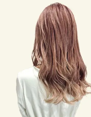 ロング カラー ケアブリーチ /髪質 改善/古橋圭史郎のヘアスタイル