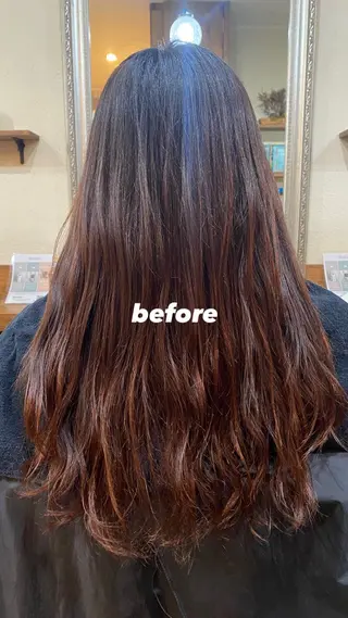ロング 肥田 夕蘭のヘアスタイル