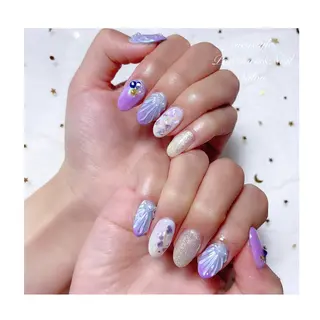 ミディアム ネイル 👑enen style👑のネイルデザイン