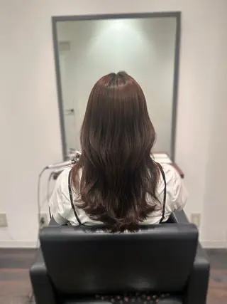 セミロング 🤎オリーブカラー× パーマ特化💫森口のヘアスタイル